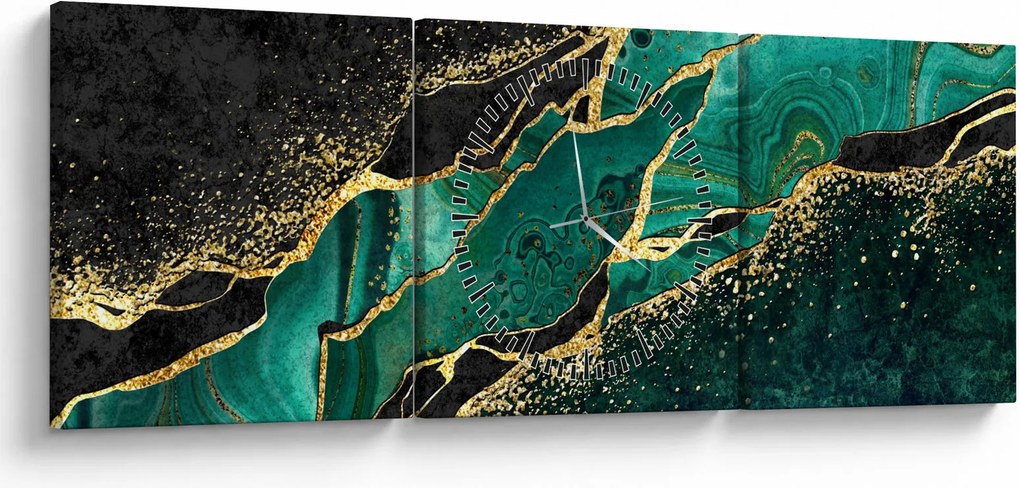 Kép - Kerozin-arany márványozás (órával) (90x30 cm)