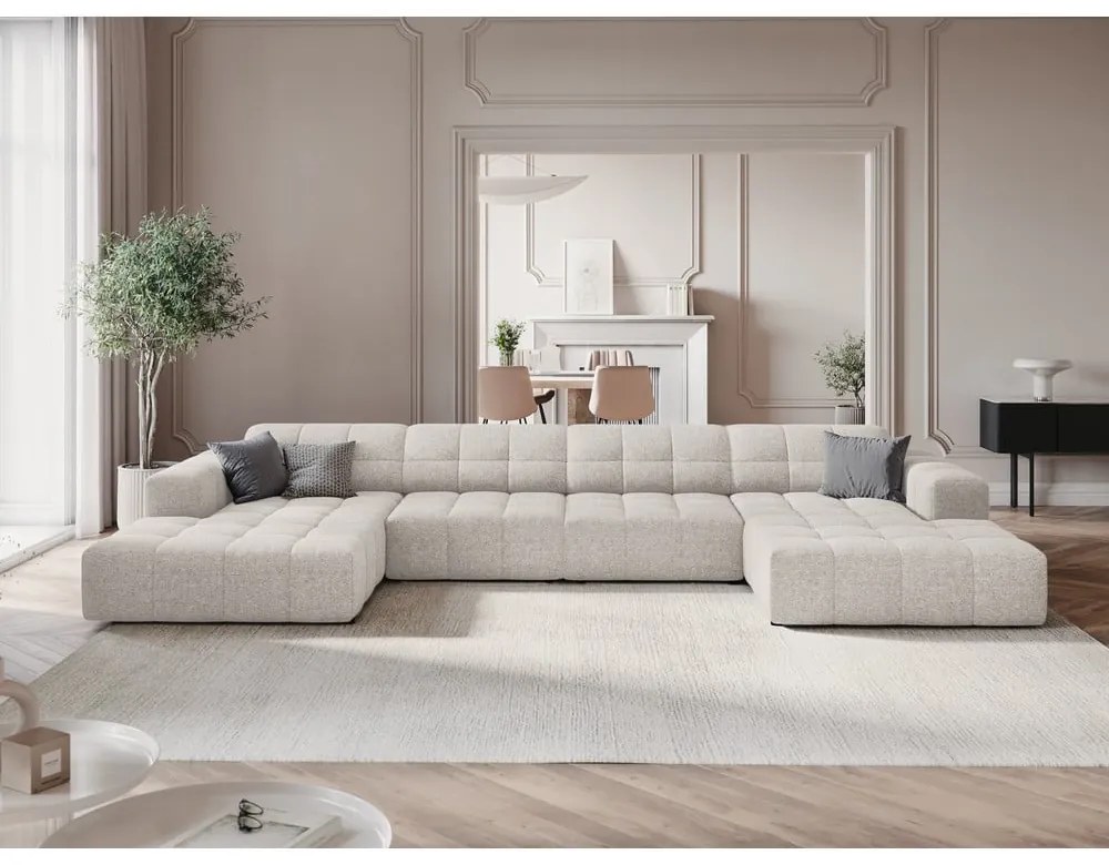 Világosszürke sarokkanapé (U alakú) Chicago – Cosmopolitan Design