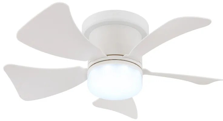 Globo Hines 03609W távirányítós mennyezeti ventilátoros lámpa, 10W LED, 3000K-6500K, 70-750 lm