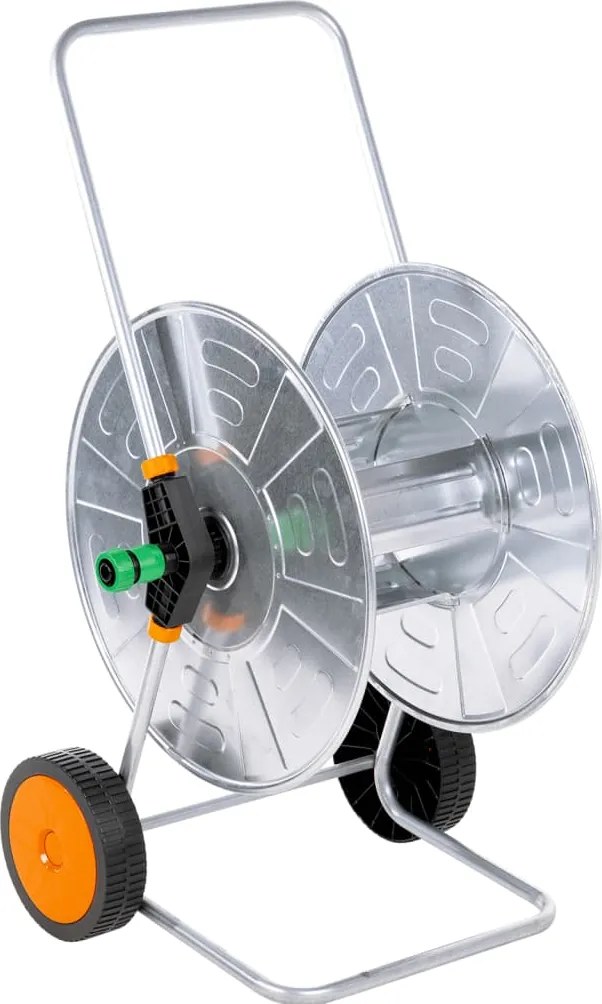 vidaXL acél kerekes tömlődob 110 m 1/2"-es vagy 80 m 3/4"-es tömlőhöz