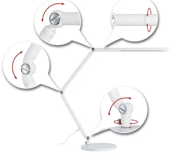 Paulmann 78911 - LED/10,6W Dimmelhető asztali lámpa FLEXBAR 230V 3000/4000/6500K