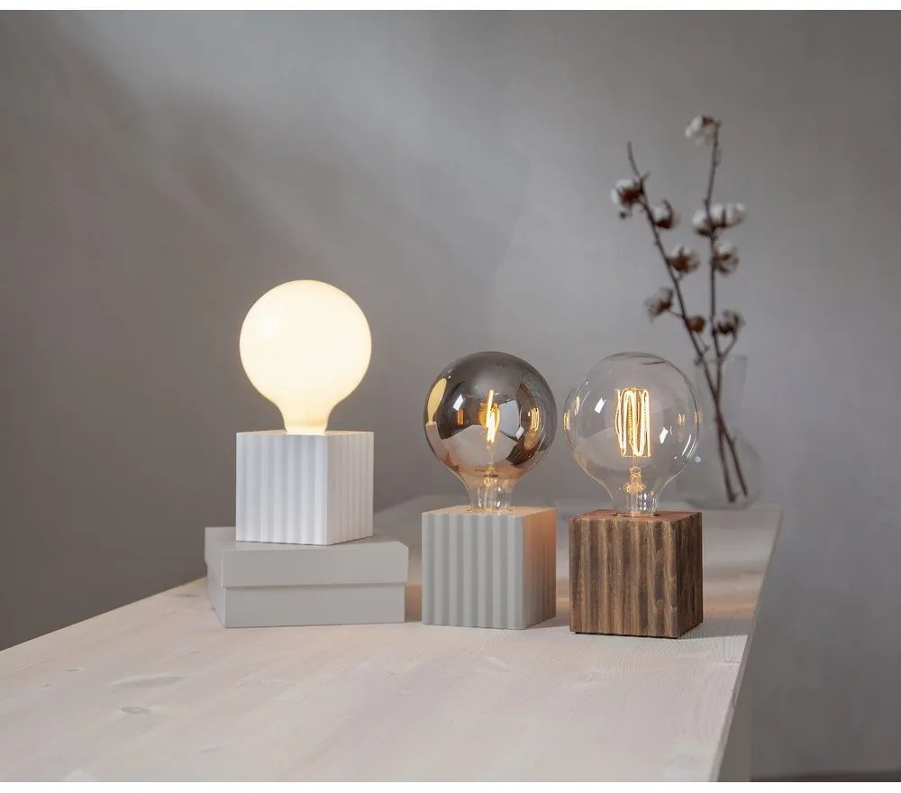 Világosszürke lámpa állvány 10 cm Box – Star Trading