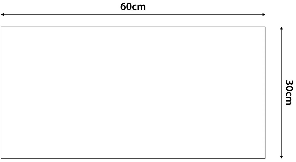 Kárpitozott panel - Téglalap - 60x30cm Szín: Khaki