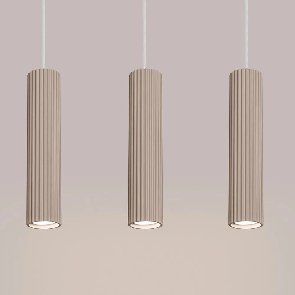 Szürkésbarna fém függőlámpa Gleam – Sollux