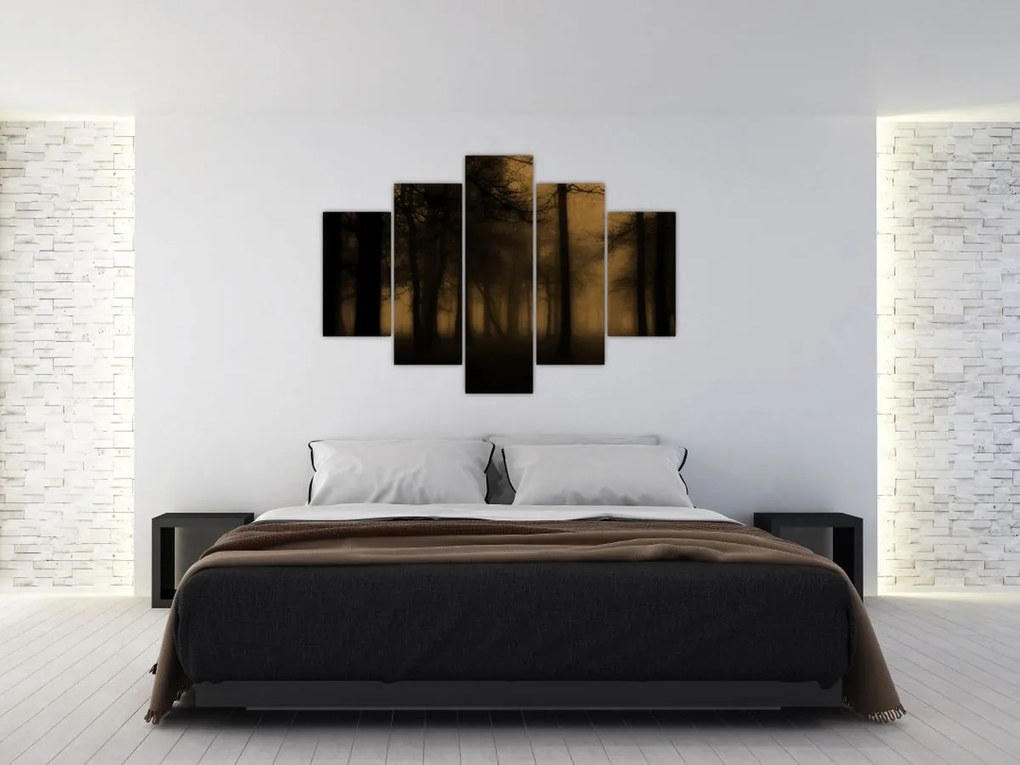 Kép - Sötét erdő (150x105 cm)