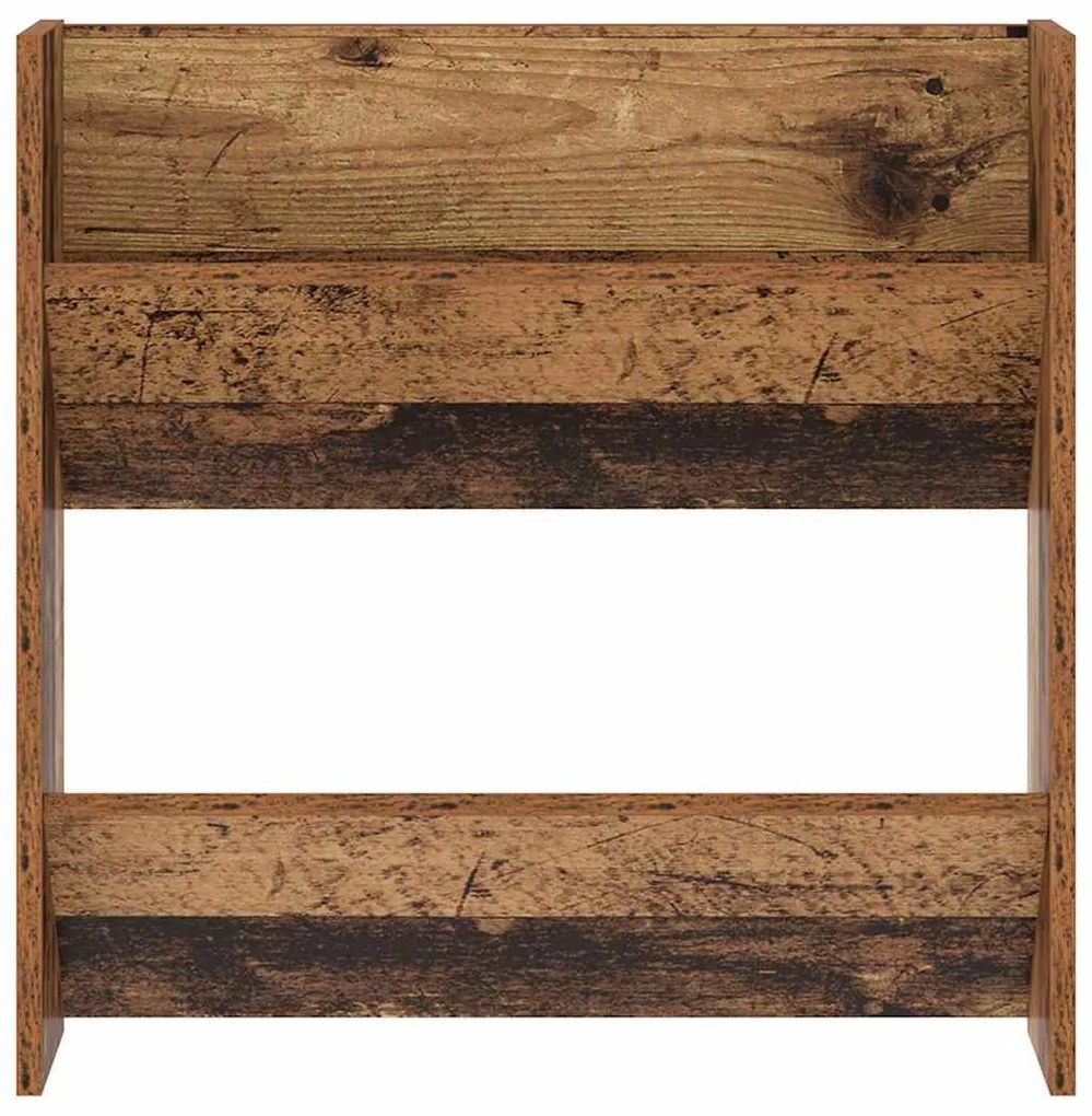 Cipőszekrény polcokkal 2 pcs Öreg fa 60 x 18 x 60 cm Faanyag
