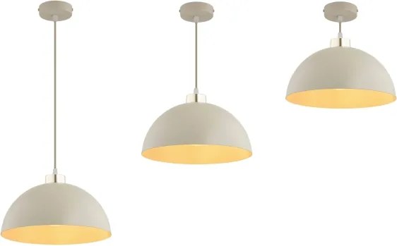 Brilagi - Kábelcsillár MOON 1xE27/60W/230V Ø 30 cm bézs/arany