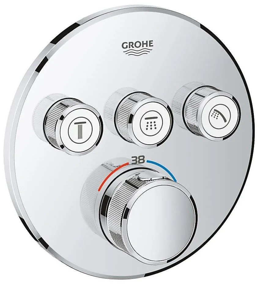 GROHE 29121000 - GROHTHERM SMARTCONTROL termosztátos csaptelep, fényes króm
