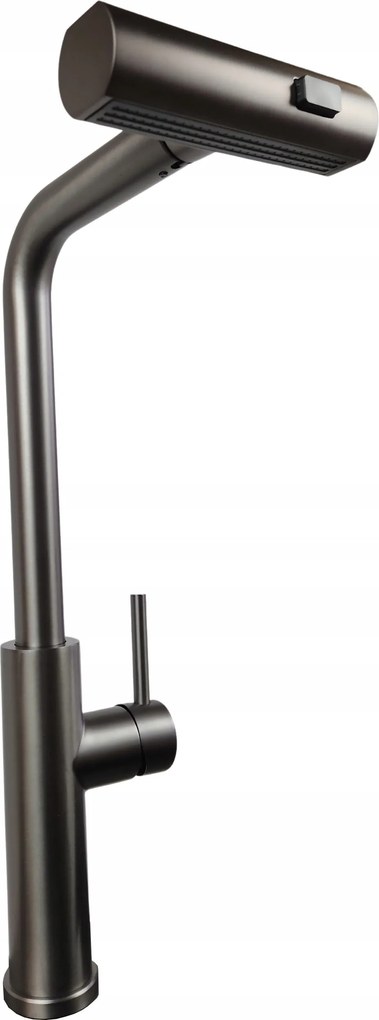 Konyhai Csaptelep, JF-8012B Grafit Csap Kihúzható kifolyóval, Vízesés funkció, 3 üzemmód