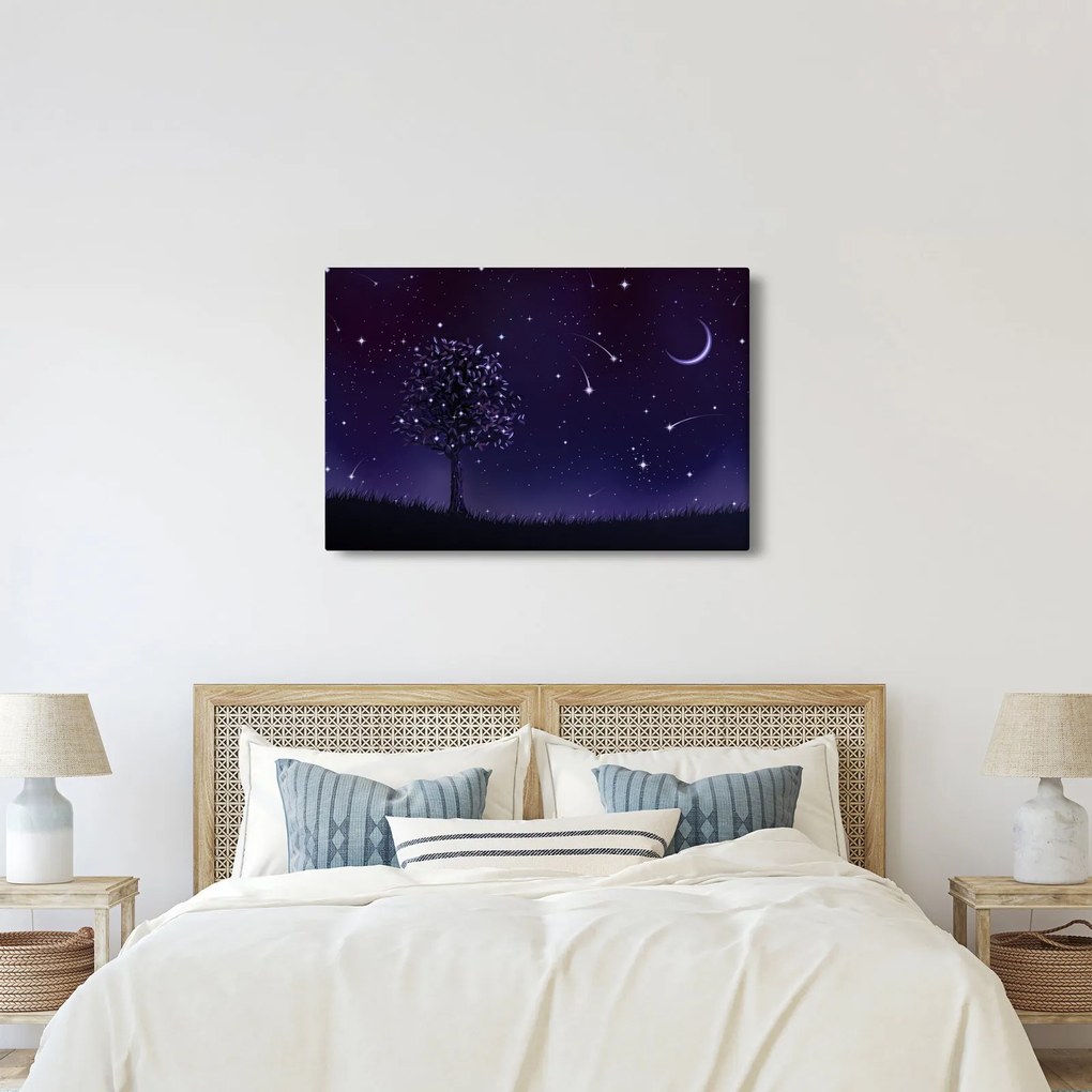 Kép - Illusztrációban fogott éj (90x60 cm)