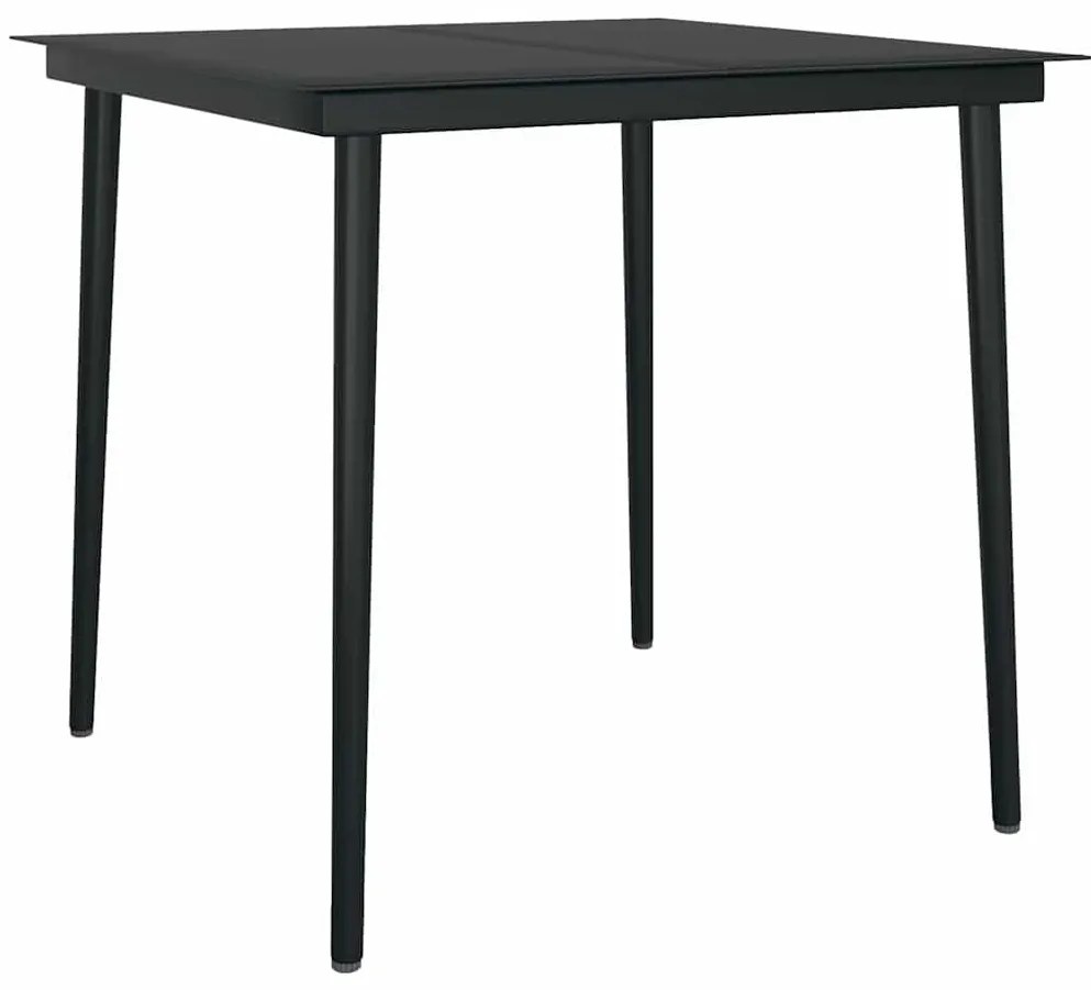 Étkezőgarnitúra 5 pcs Világosszürke Poli rattan