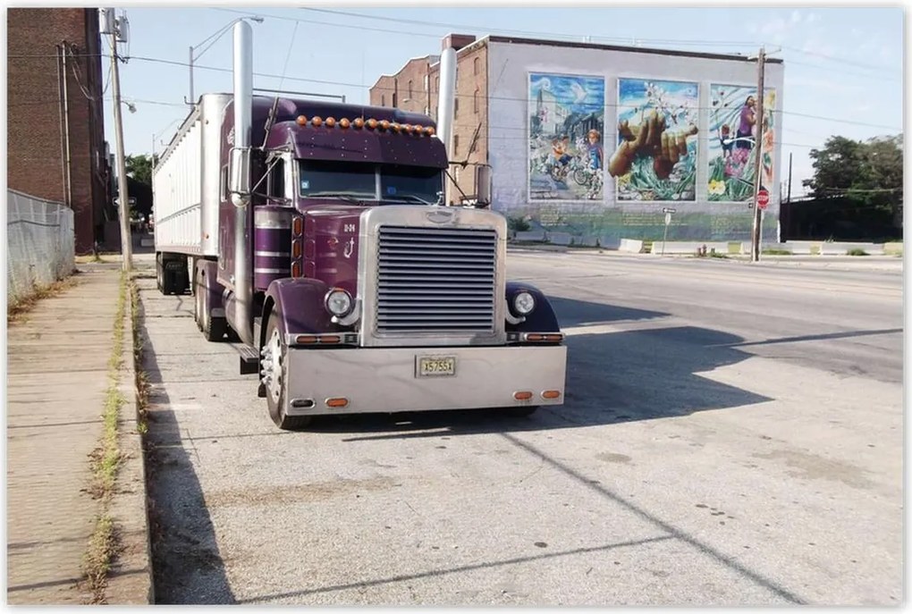 Poszterek 120x80 Amerikai teherautó