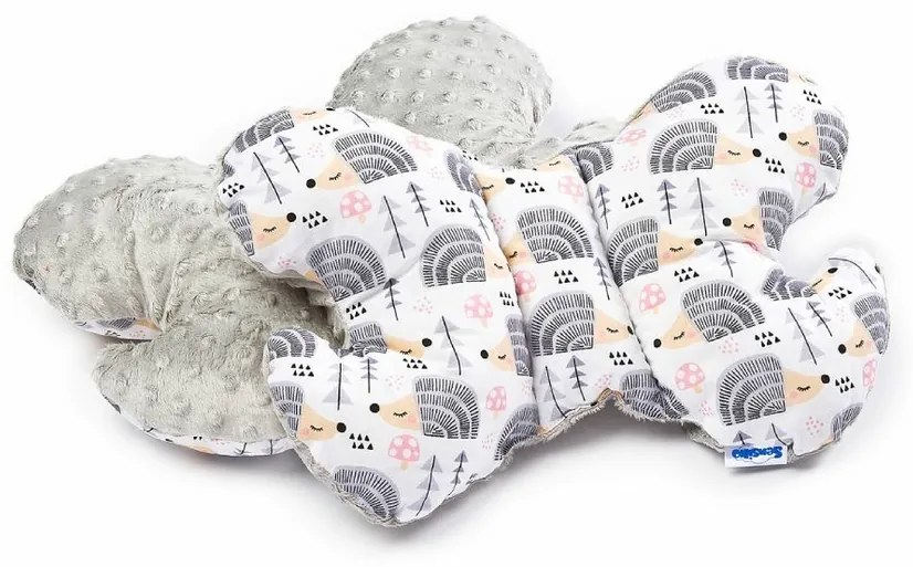 Sensillo pillangó párna Minky, szürke