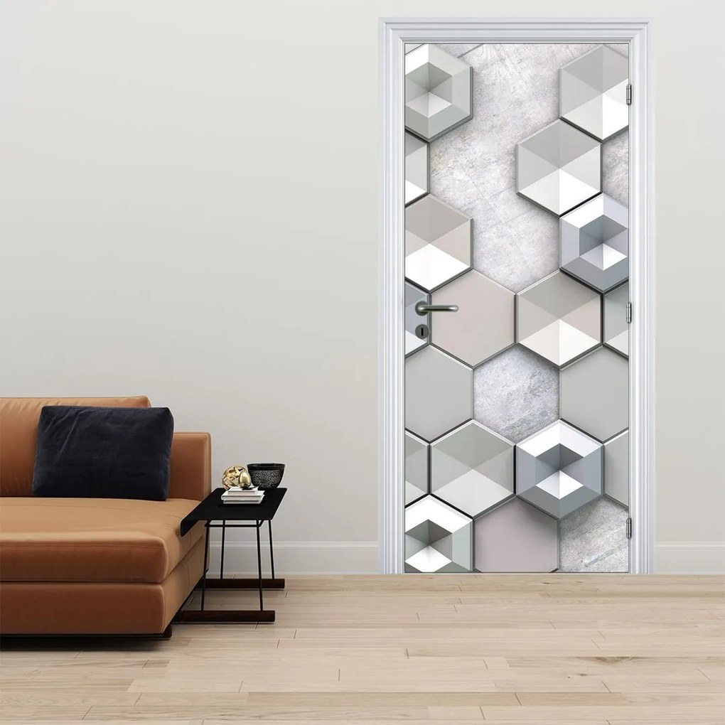 Fotótapéta ajtóra - 3D absztrakció (95x205cm)