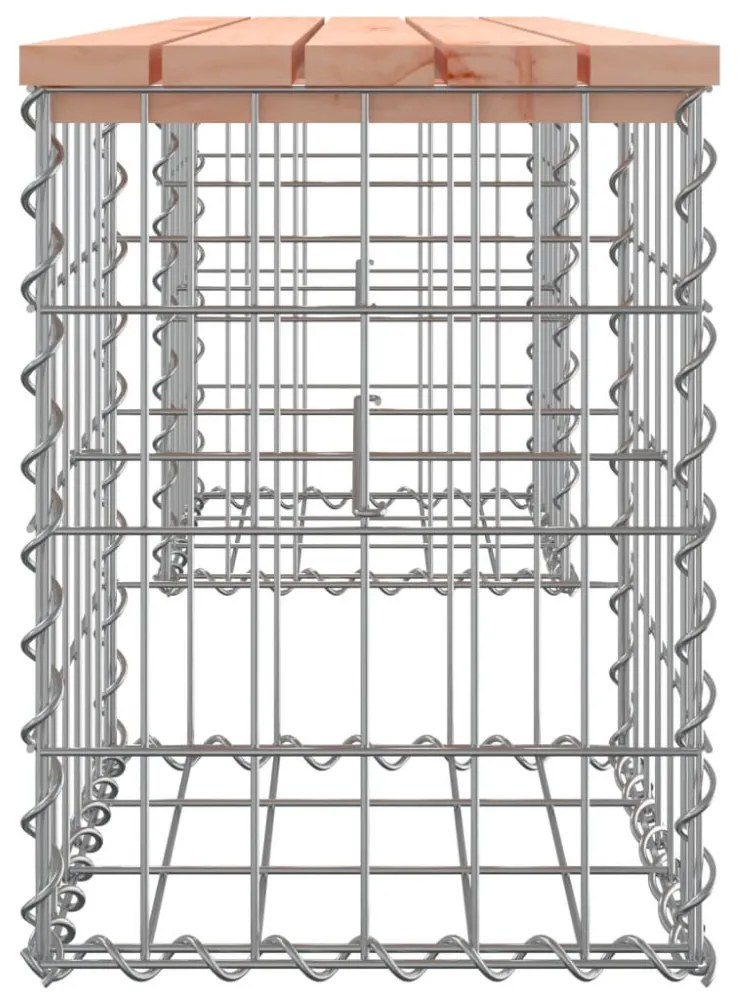 tömör duglászfenyő gabion kerti pad 103x31x42 cm
