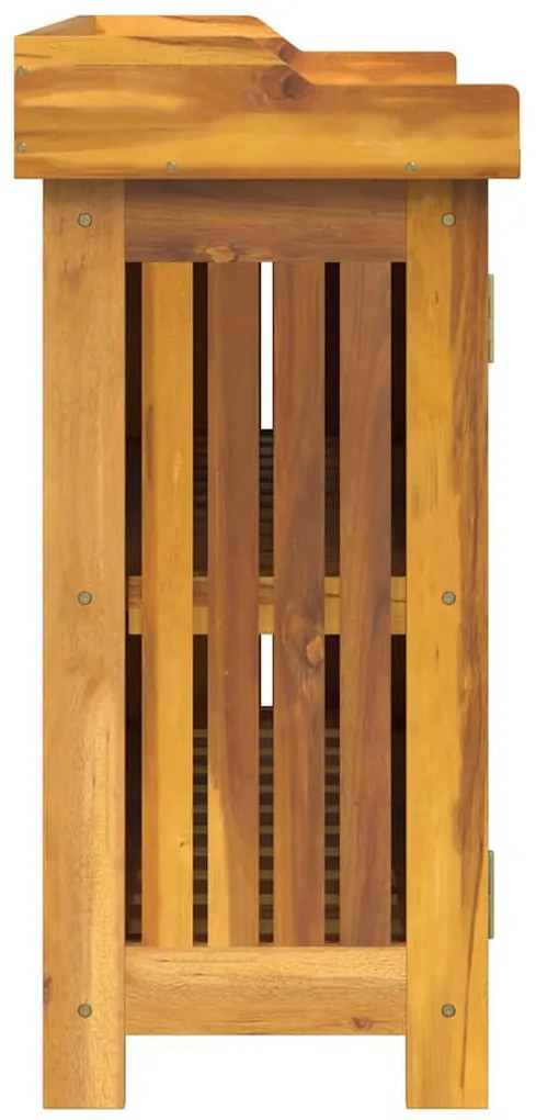Kerti szekrény tárolóval ajtóval Barna 78 x 36.5 x 78cm