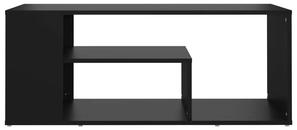 Fekete szerelt fa dohányzóasztal 100 x 50 x 40 cm
