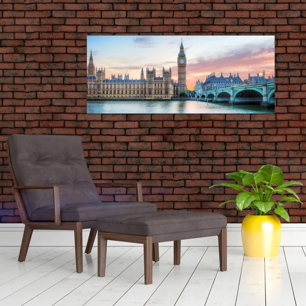 Kép - London pasztell színekben (120x50 cm)