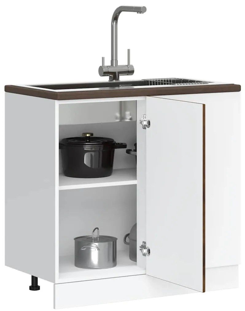 “Lyon” mosogató alapszekrény füstölt tölgy fűrészelt fa