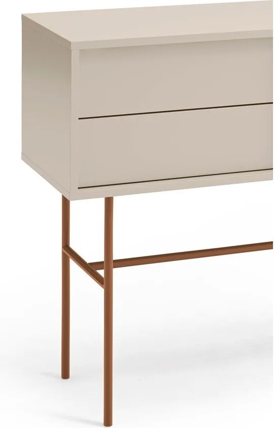 Téglavörös-bézs konzolasztal 35x110 cm Nube – Teulat