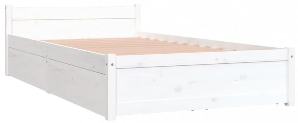 vidaXL fehér ágykeret fiókokkal 90 x 200 cm