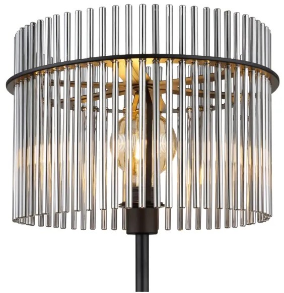 Globo 15698S - Állólámpa GORLEY 1xE27/60W/230V fekete