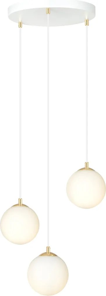 Emibig modern függeszték royal fehér arany emi1244/3