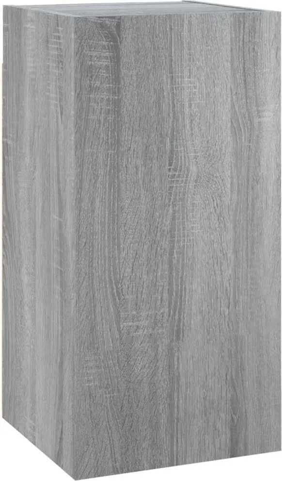 vidaXL szürke sonoma színű szerelt fa TV-szekrény 30,5 x 30 x 60 cm