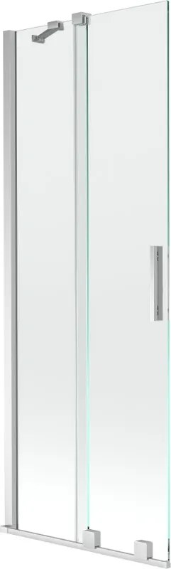 Mexen Velar kétszárnyas, tolófüggöny 70 x 150 cm, átlátszó, króm - 896-070-000-01-01