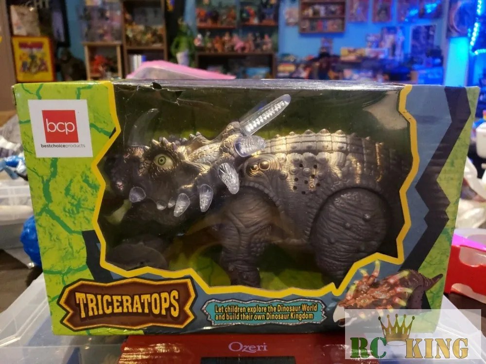 Dinosaur Family Triceratops Elemes Dinosaurus Mozog Világít