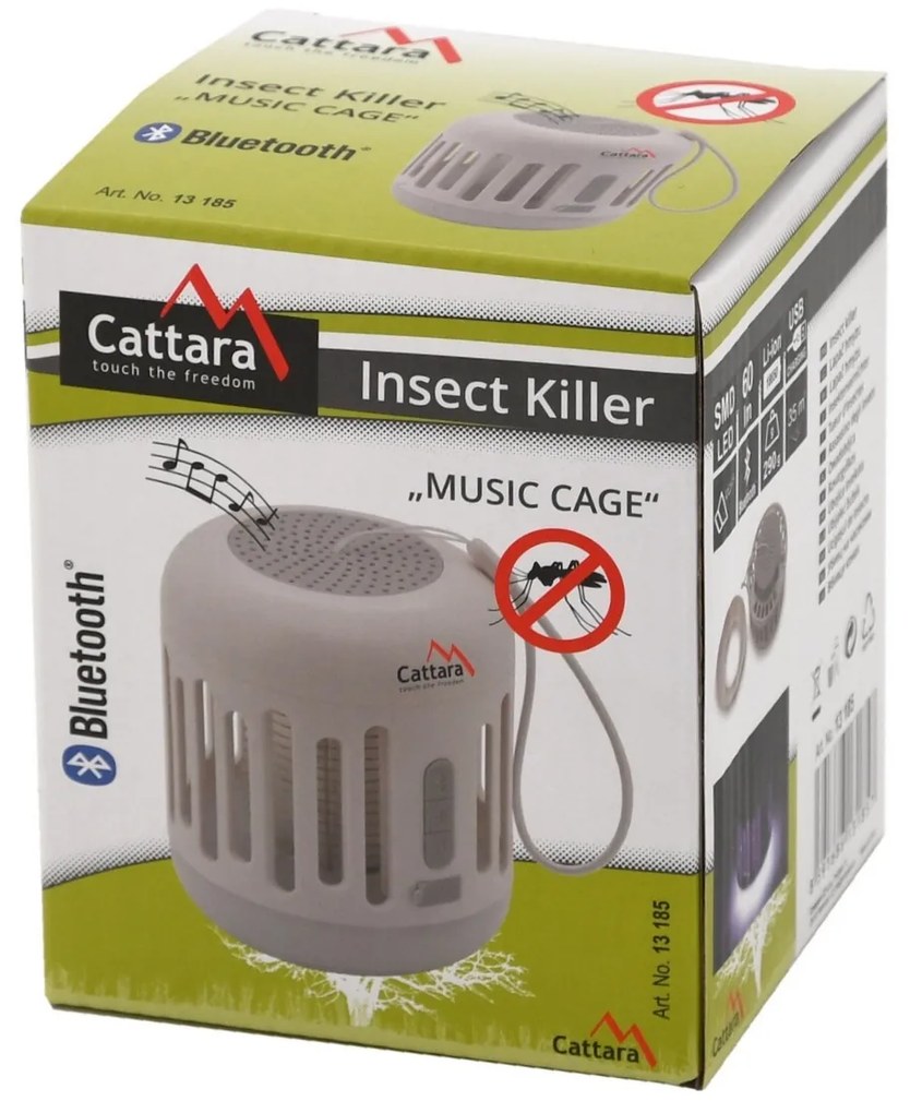 Cattara Music cage újratölthető bluetooth lámparovarfogóval, 60 lm
