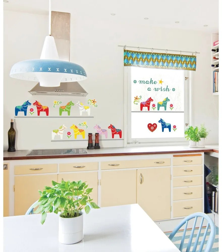 Fanastick Small Colorful Horses öntapadós matrica