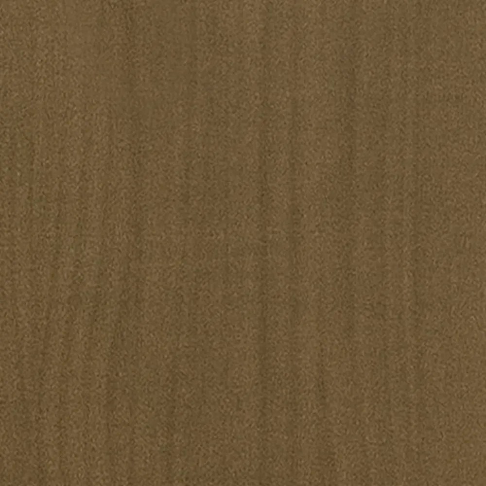 mézbarna tömör fenyőfa TV-szekrény 104 x 33 x 41 cm