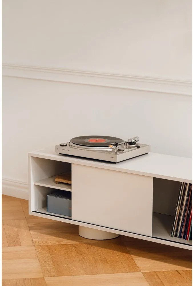 Szürkésbézs TV-állvány 160x48x42 cm Taro – noo.ma