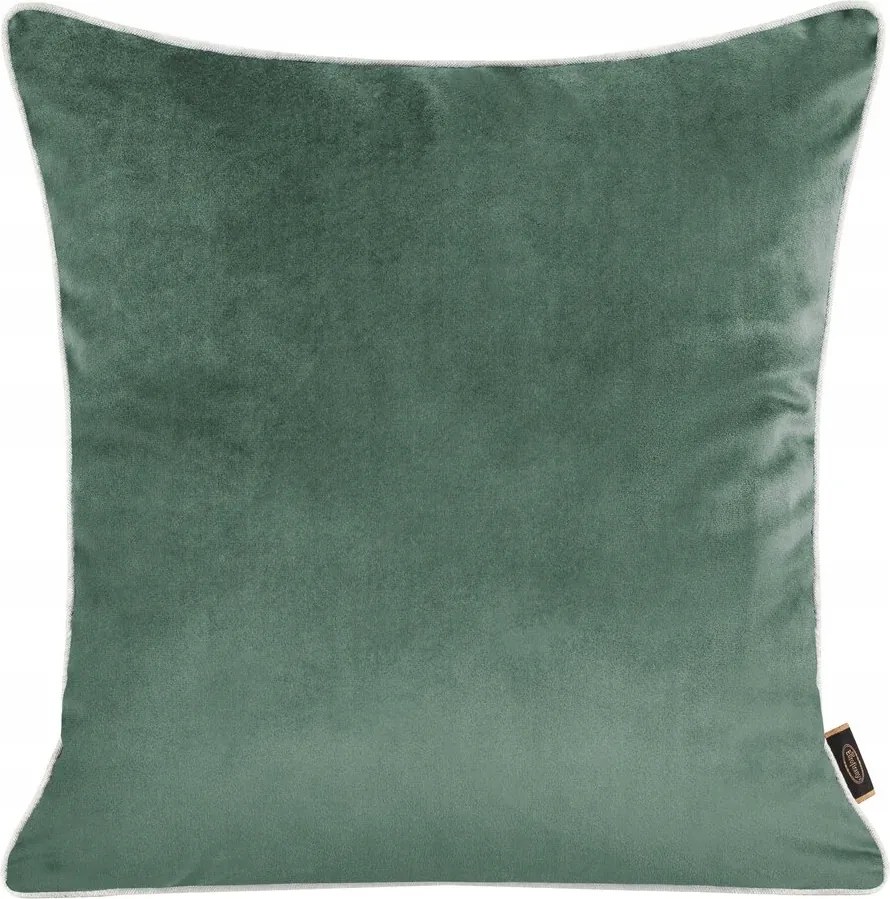 Dekoratív párnahuzat VELVET-57 45x45 Eurofirany sötét menta kétoldalas