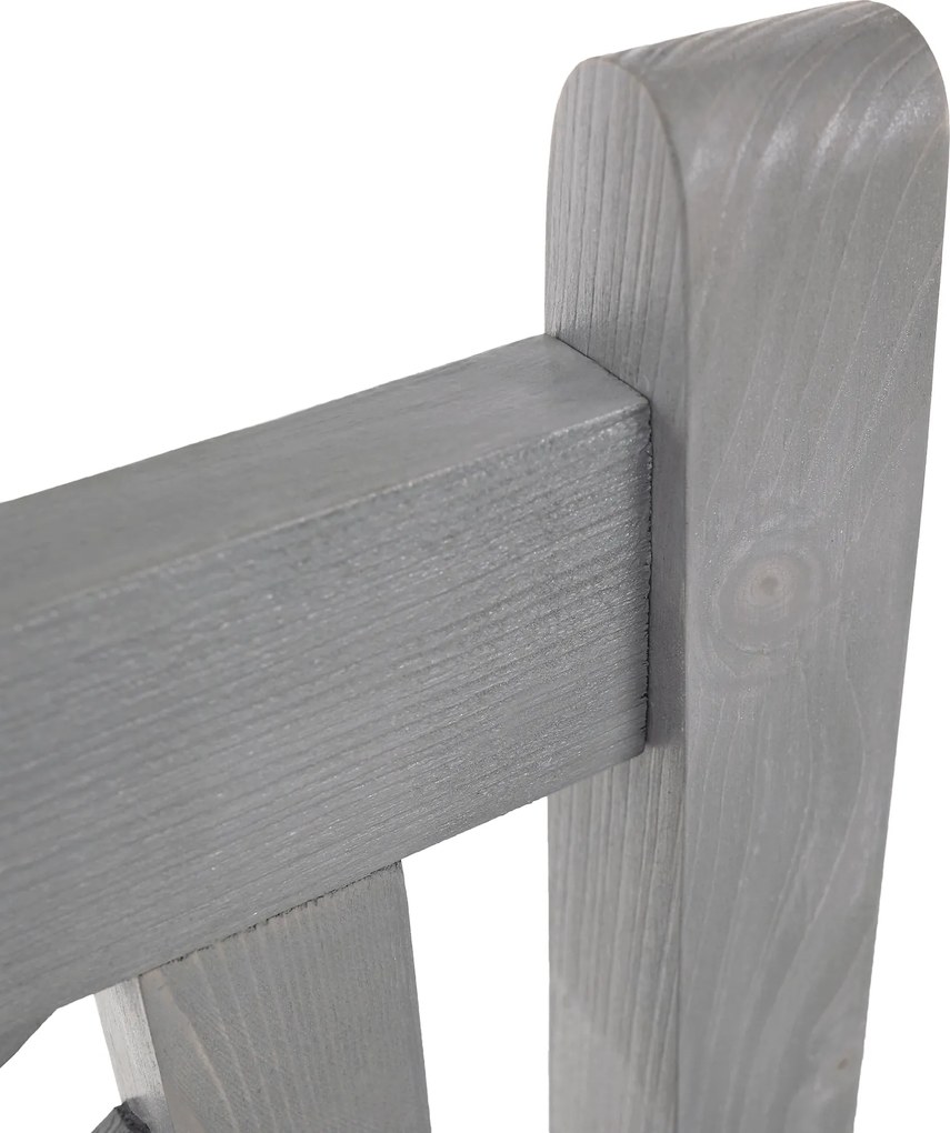 Fából készült kerti pad, szürke, 150 cm, FABLA