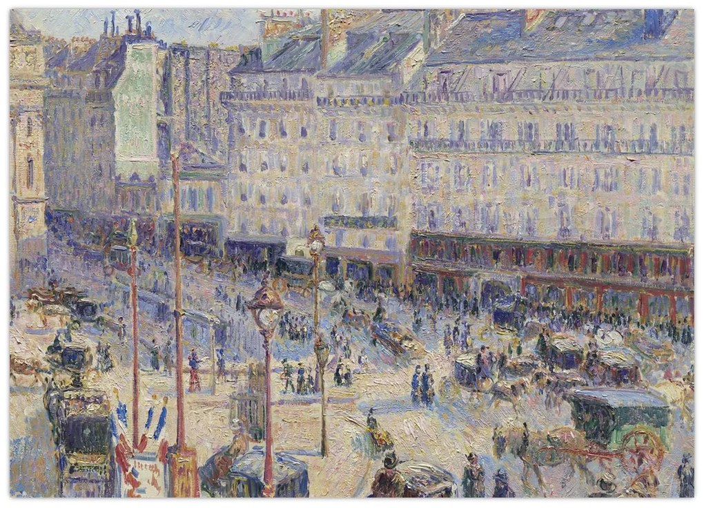 Kép - Camille Pissarro, The Place du Havre, reprodukciók (70x50 cm)