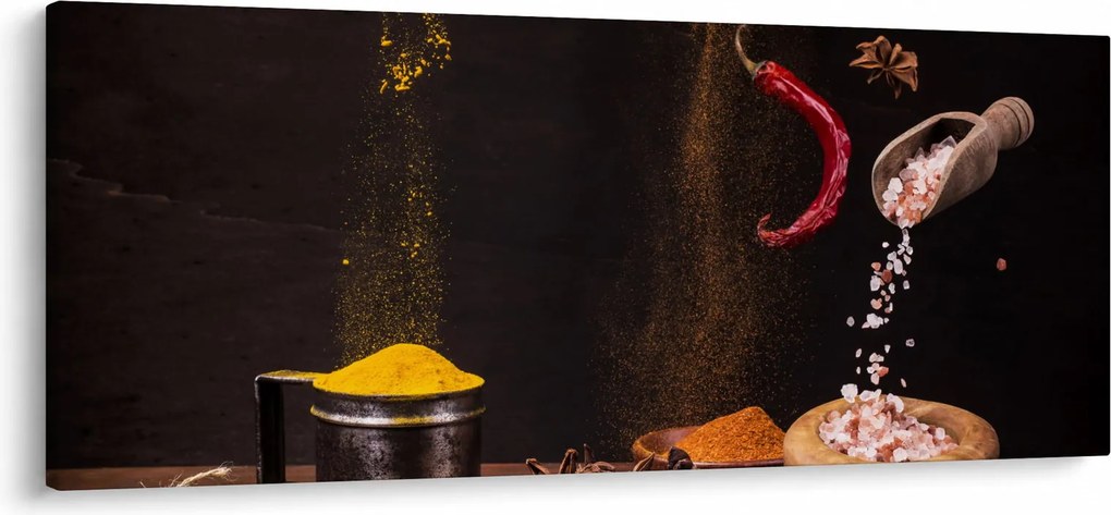 Kép - Fűszerek mozgásban (120x50 cm)
