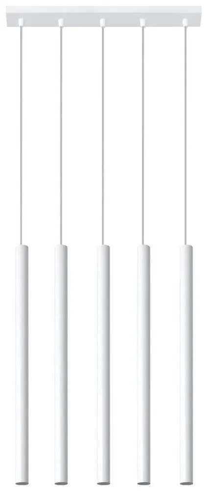 Sollux SL.0468 - Csillár zsinóron PASTELO 5xG9/8W/230V fehér