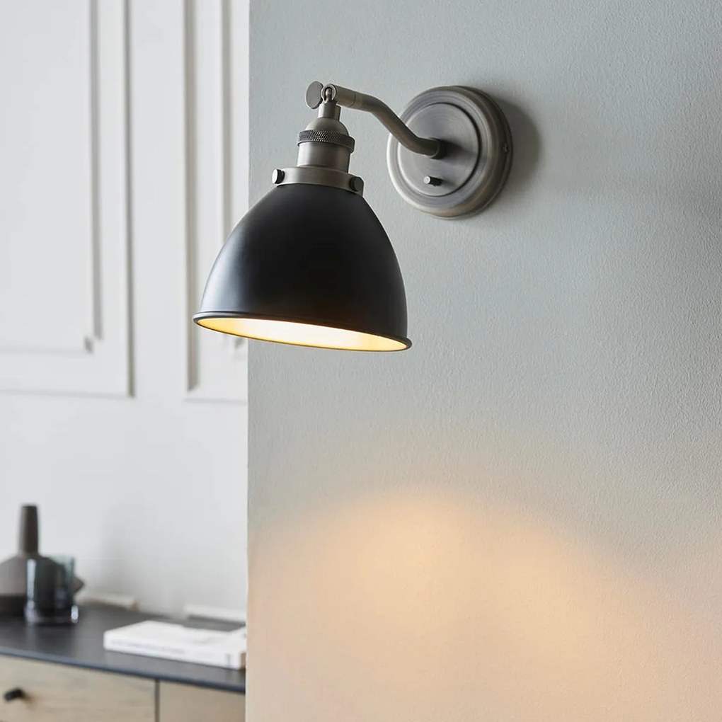 Endon loft fali lámpa franklin fekete antik ón end98751
