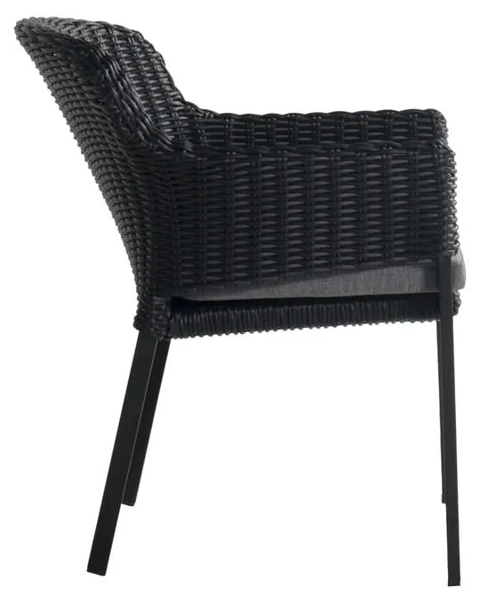 Fekete műanyag kerti szék Cairo – Hartman