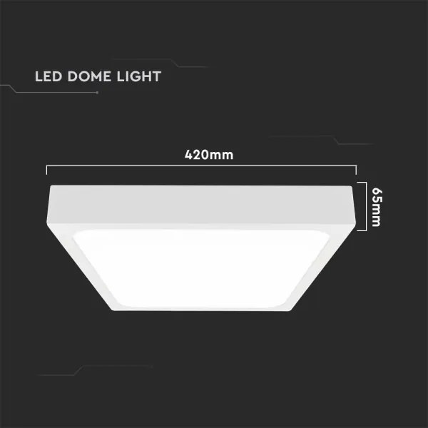 LED Fürdőszobai mennyezeti lámpa LED/30W/230V 6500K IP44 42x42 cm fehér