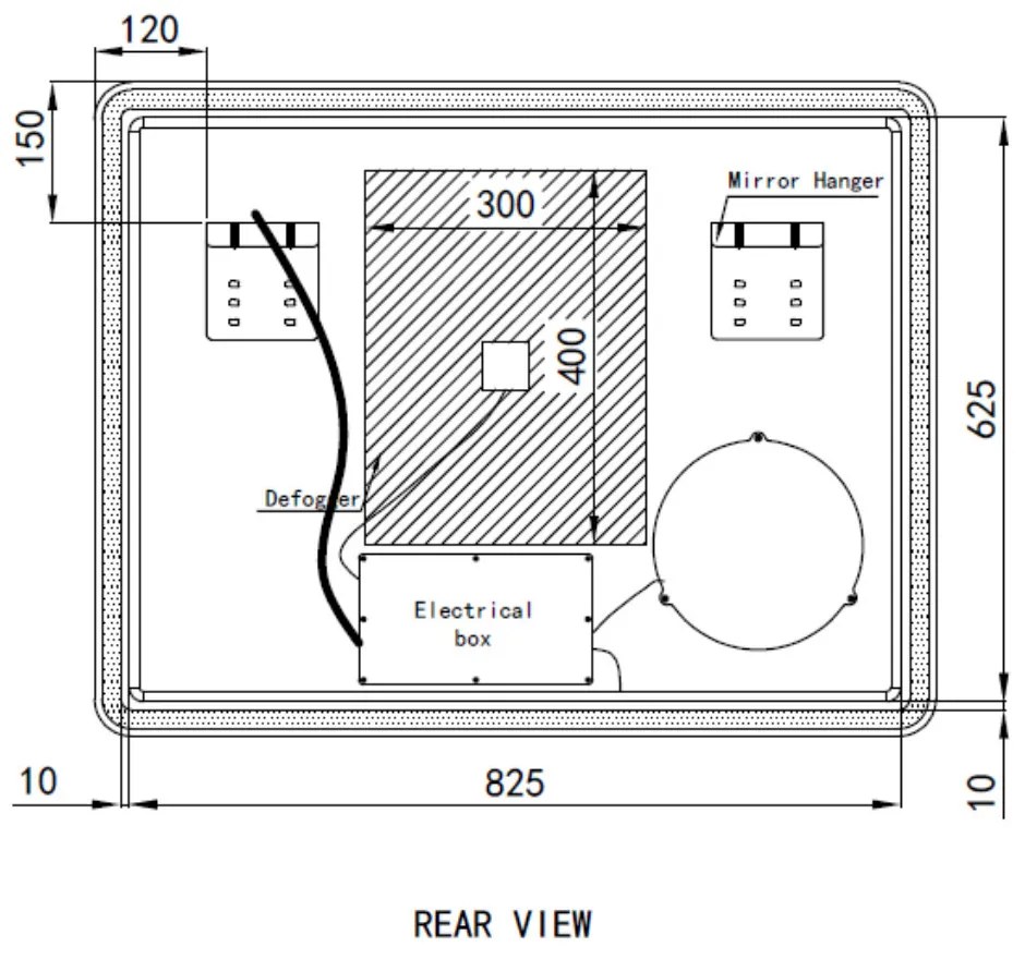Fürdőszobai LED tükör 90x70cm | Páramentesítő - Kozmetikai tükör - Fényerő + színhőfok állítás - Digitális óra | Welland Luxury-Line G796