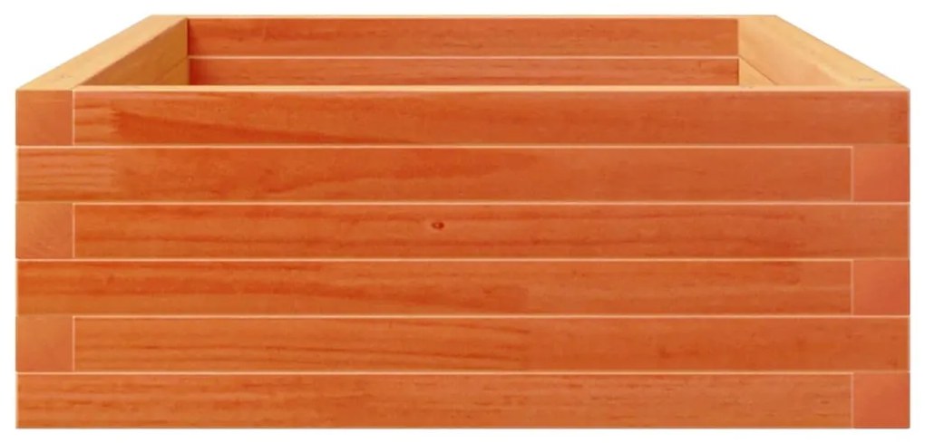 viaszbarna tömör fenyőfa kerti virágláda 110x60x23 cm