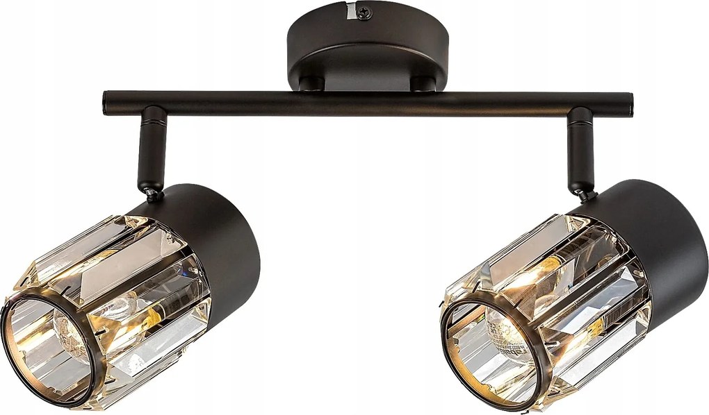 Mennyezeti lámpa Rabalux Venaro díszléc fekete 2xE14 állítható spotlámpa