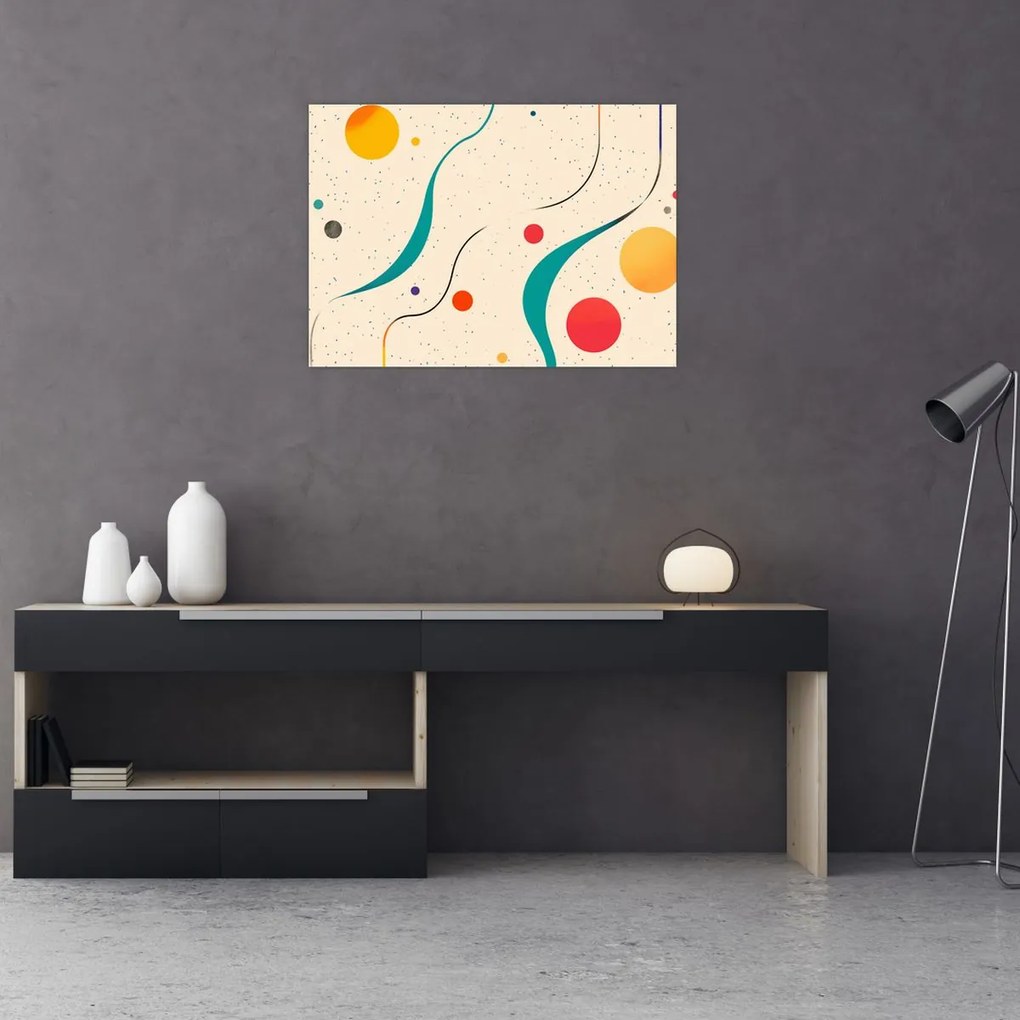Kép - Minimalista színes illusztráció (70x50 cm)