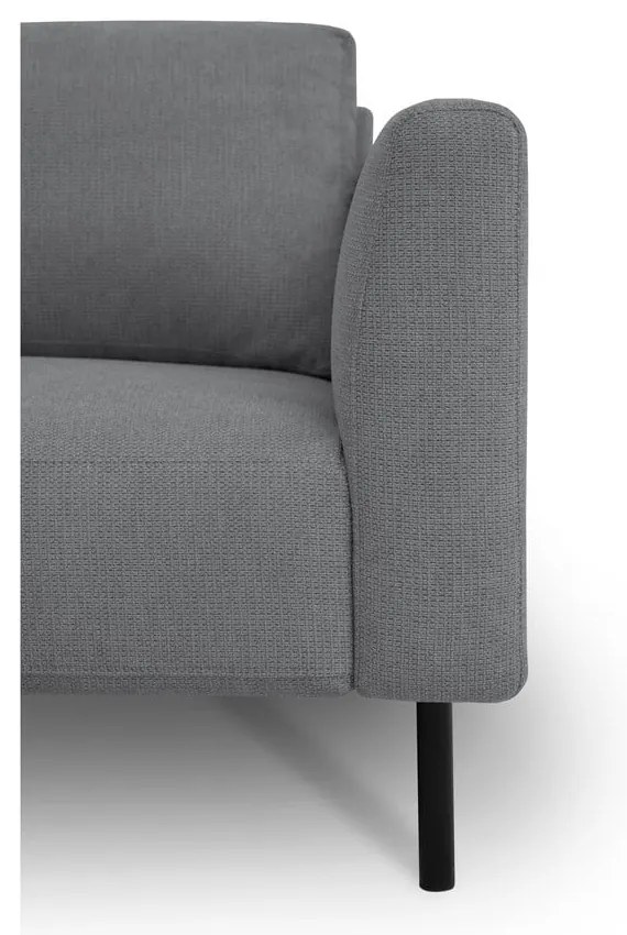 Sötétszürke sarokkanapé (bal oldali) Hero – Scandic