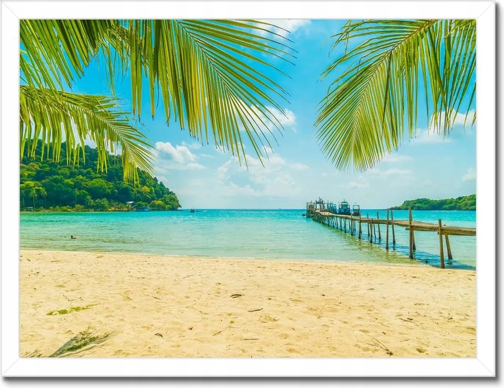 Poszterek keretben 40x30 Trópusi tájkép