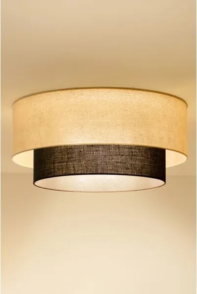 Brilagi - BOHO STYLE LED mennyezeti lámpa 3xE27/15W/230V, átmérő 60 cm, krémszínű/barna