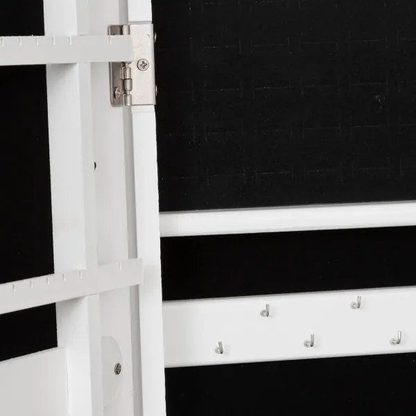 Atmosphera - álló tükör ékszertartóval KRISTIN 146,8x37 cm fehér